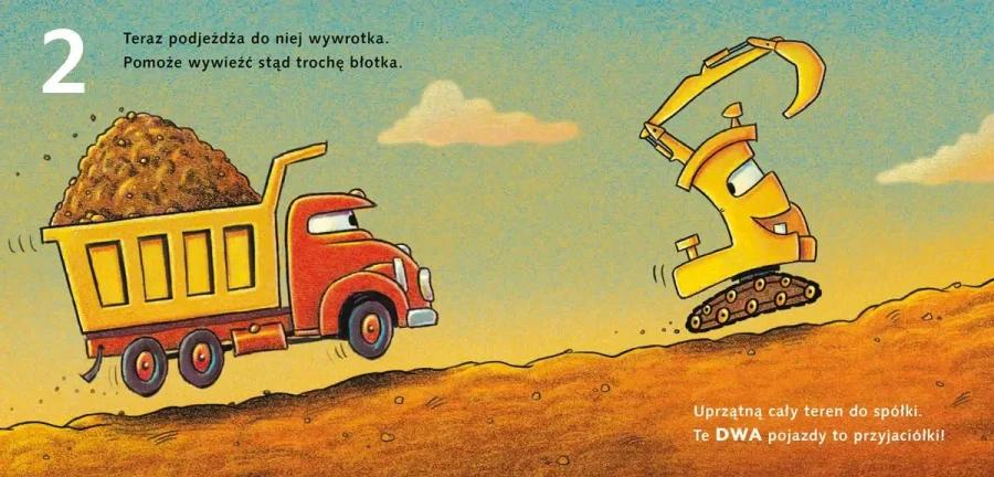 Koparka i cyfry. Snów kolorowych, placu budowy / Nasza księgarnia