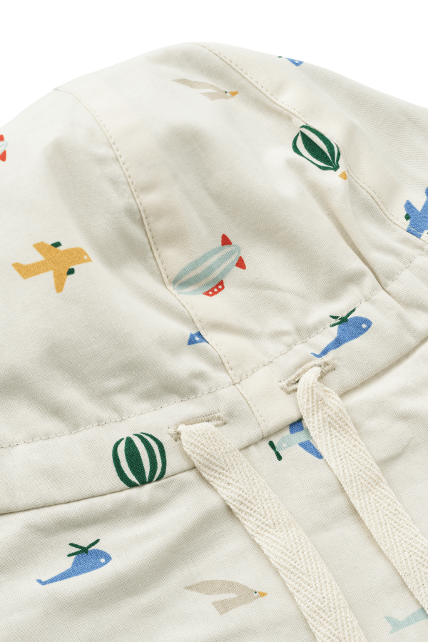 Letni dwustronny kapelusz Gorm: Aviator, ecru / Liewood