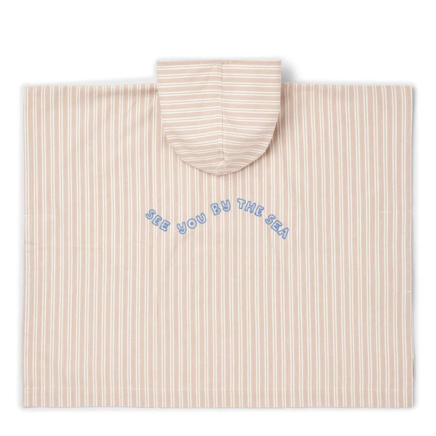 Ponczo Kaiden - Stripe sorbet rose, Creme de la creme / Liewood