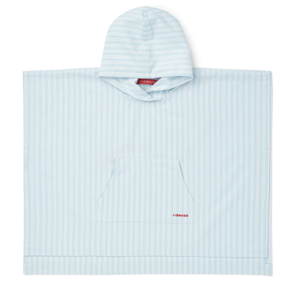 Ponczo Kaiden - Stripe pure sky, Creme de la creme / Liewood