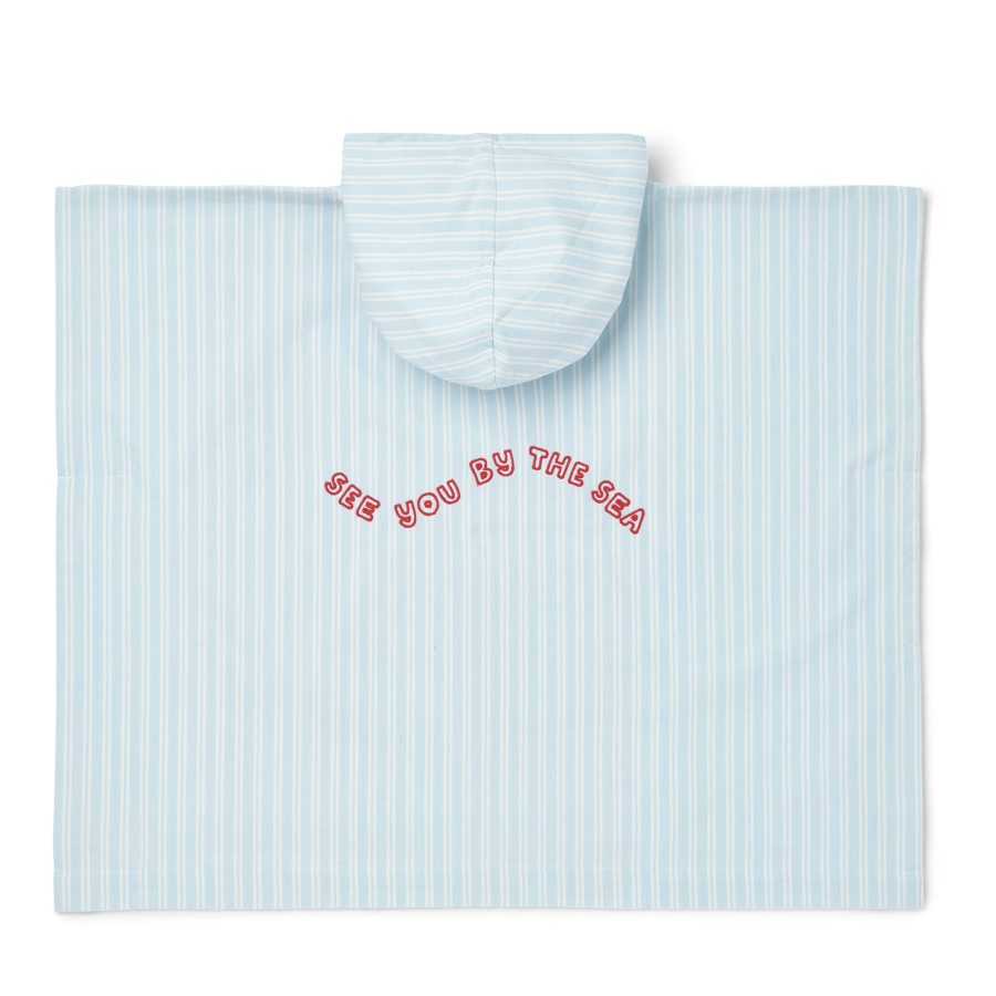 Ponczo Kaiden - Stripe pure sky, Creme de la creme / Liewood