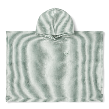 Ponczo Paco - Stripe peppermint, creme de la creme / Liewood