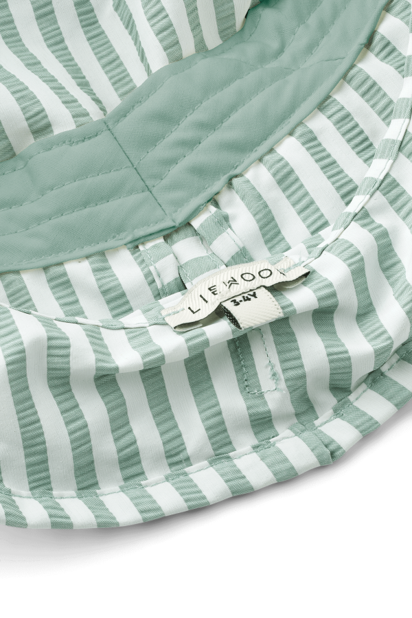 Letni kapelusz Damona - stripe peppermint, crisp white / Liewood