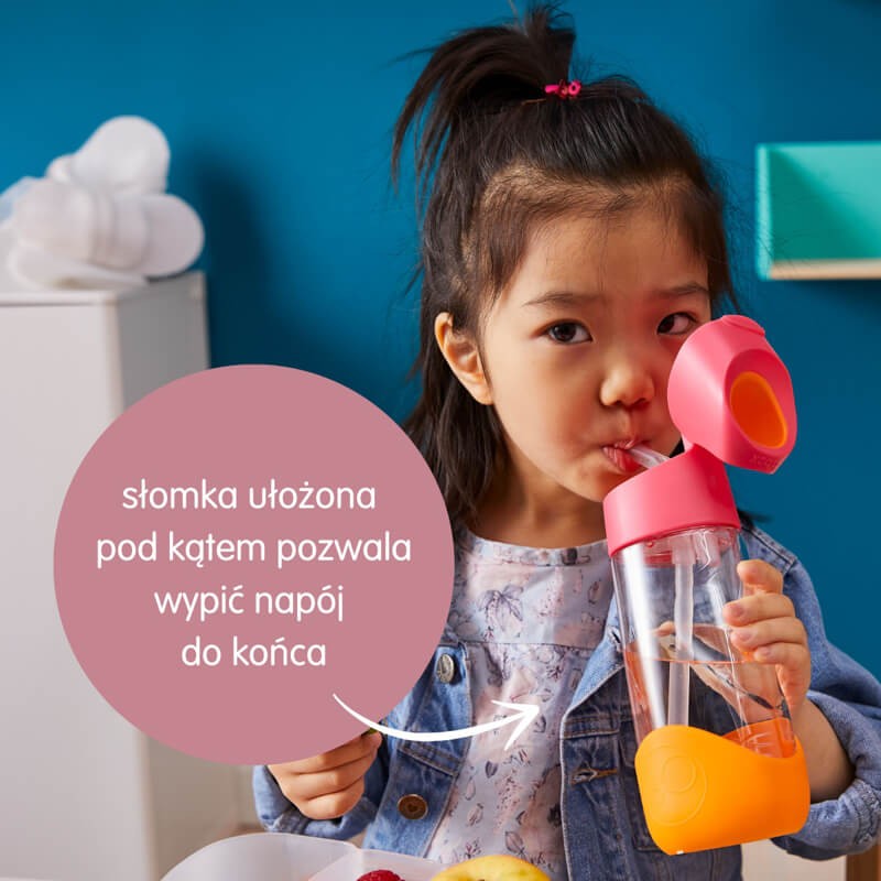 Tritanowa butelka ze słomką Spearmint / b.box