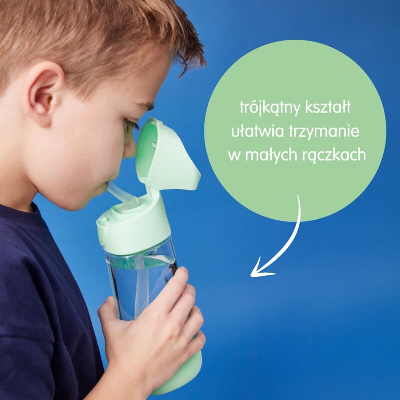 Tritanowa butelka ze słomką Spearmint / b.box