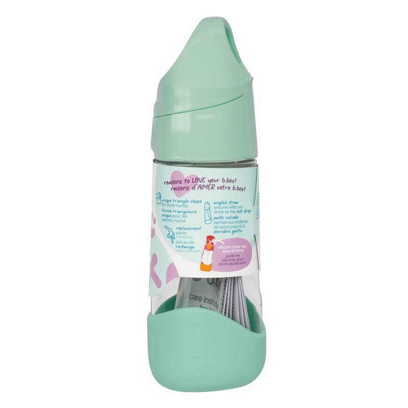 Tritanowa butelka ze słomką Spearmint / b.box