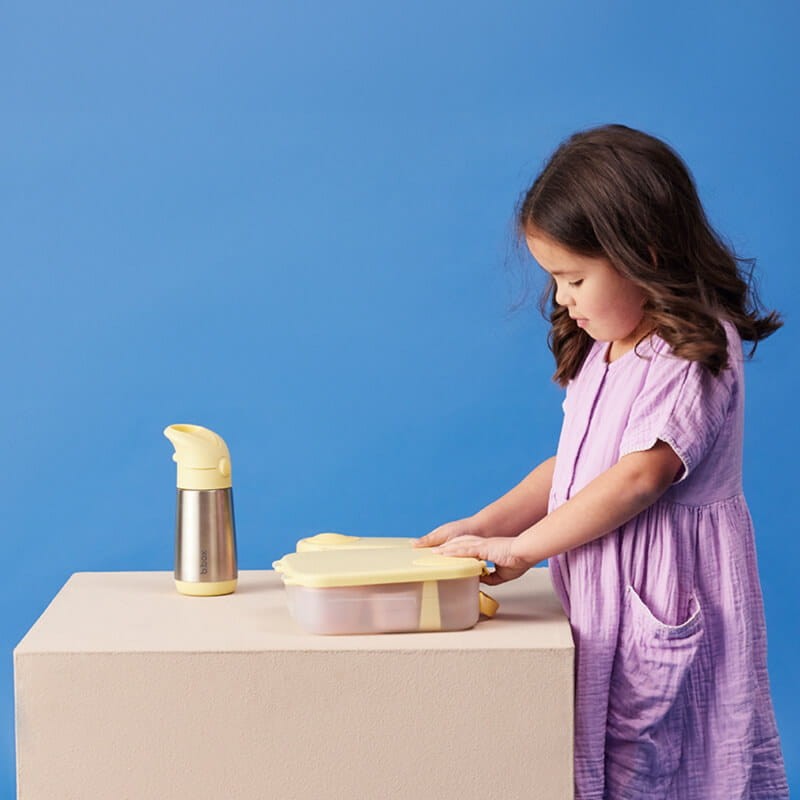 Termobutelka ze słomką LEMON TWIST / b.box