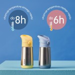 Termobutelka ze słomką LEMON TWIST / b.box