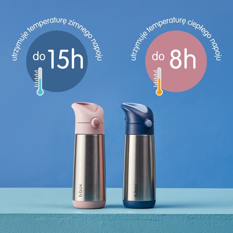 Termobutelka ze słomką Blush Crush / b.box