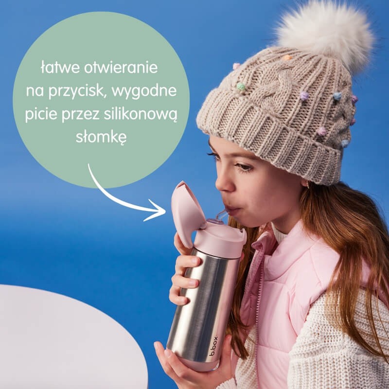 Termobutelka ze słomką Blush Crush / b.box