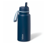 Butelka termiczna ze składanym ustnikiem, termos ze stali nierdzewnej - Midnight, 1l / b.box