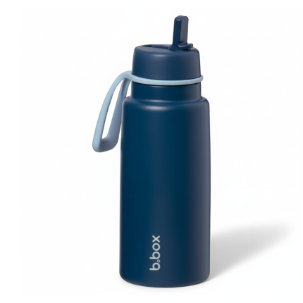 Butelka termiczna ze składanym ustnikiem, termos ze stali nierdzewnej - Midnight, 1l / b.box