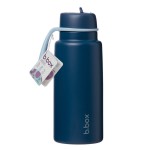 Butelka termiczna ze składanym ustnikiem, termos ze stali nierdzewnej - Midnight, 1l / b.box