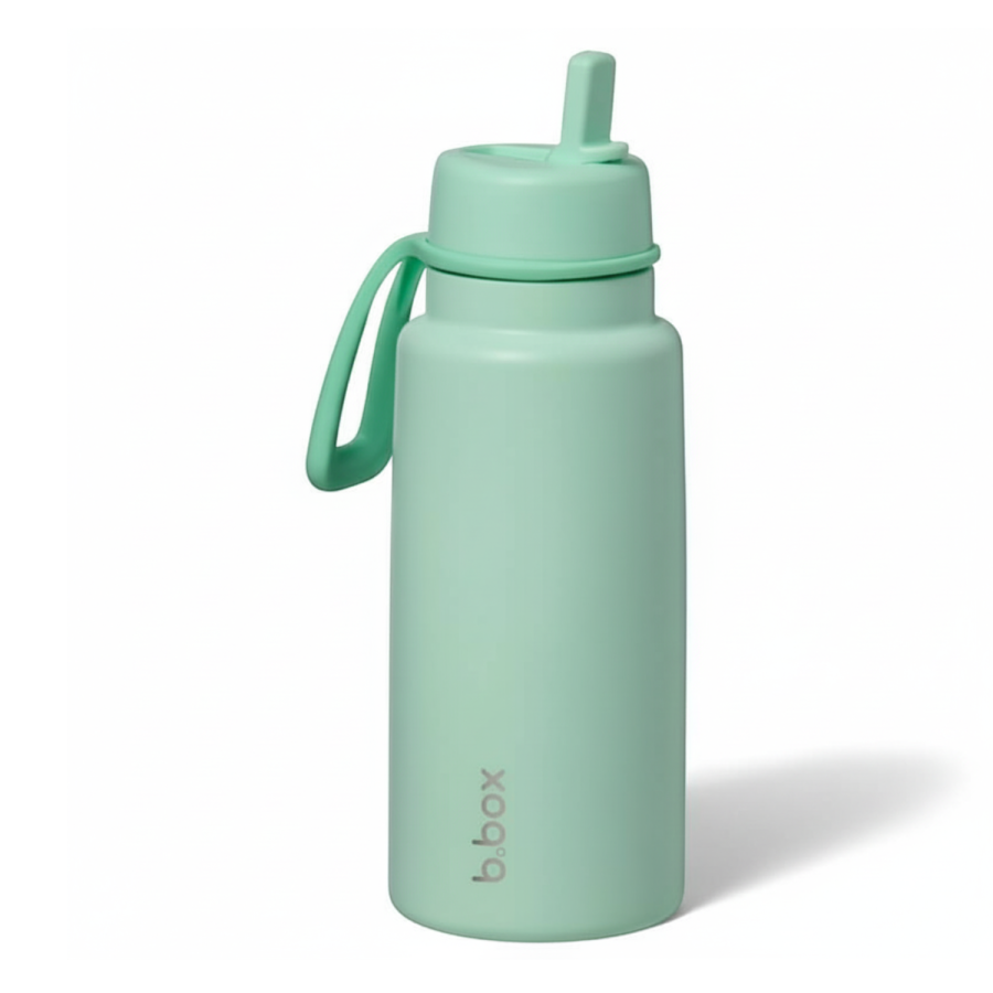 Butelka termiczna ze składanym ustnikiem, termos ze stali nierdzewnej - Spearmint, 1l / b.box