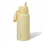 Butelka termiczna ze składanym ustnikiem, termos ze stali nierdzewnej - Lemon Twist, 1l / b.box