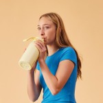 Butelka termiczna ze składanym ustnikiem, termos ze stali nierdzewnej - Lemon Twist, 1l / b.box