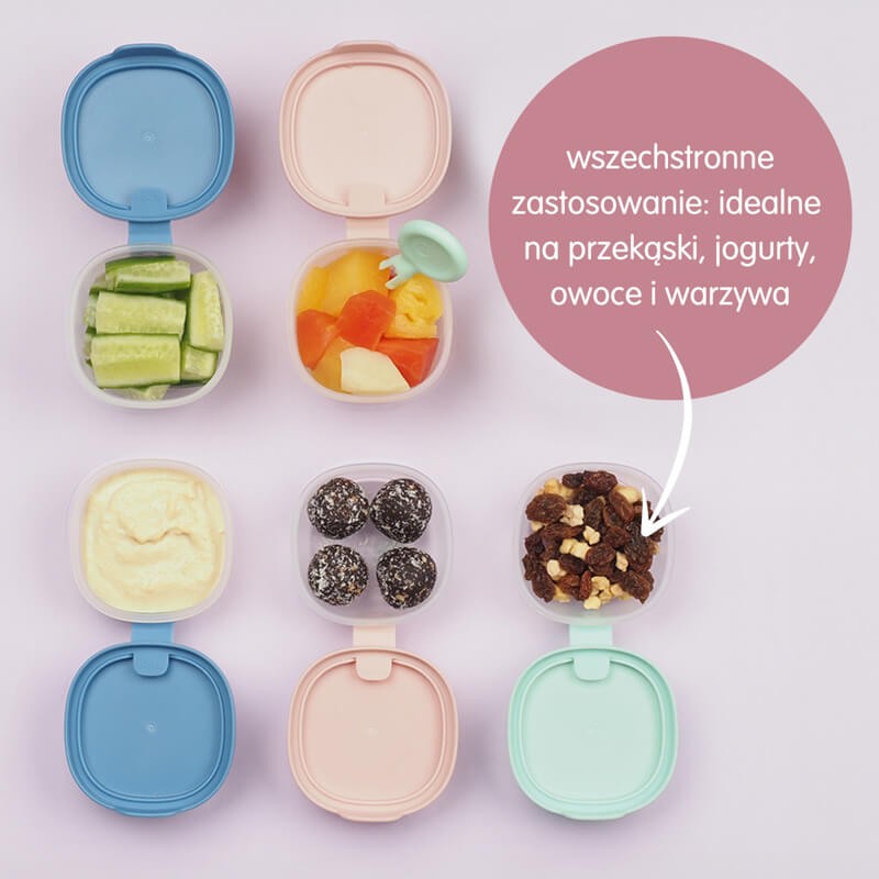 Pojemniki na przekąski 3 szt., Berry / b.box