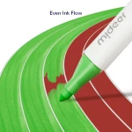 Zmywalne markery z podwójną końcówką (12 kolorów) / Mideer