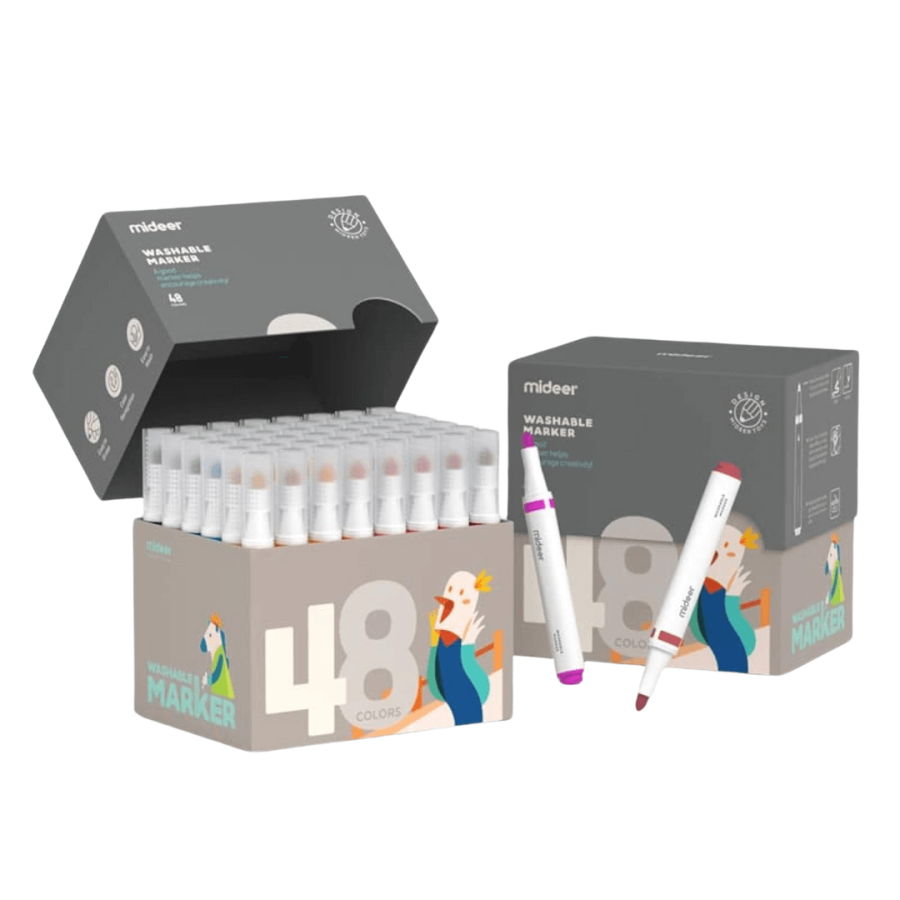 Markery zmywalne (48 kolorów) / Mideer