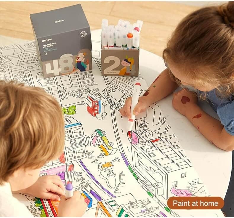 Markery zmywalne (48 kolorów) / Mideer