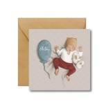 Kartka z okazji narodzin chłopca - Oh Boy / Hi Little