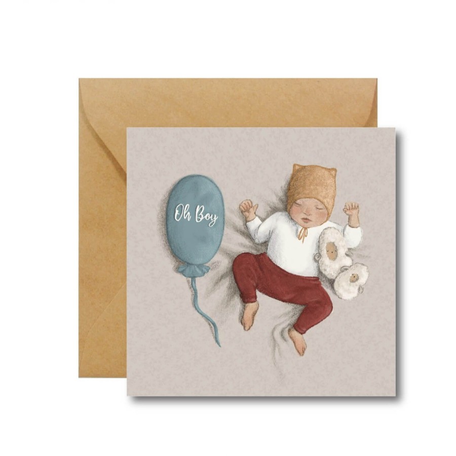 Kartka z okazji narodzin chłopca - Oh Boy / Hi Little