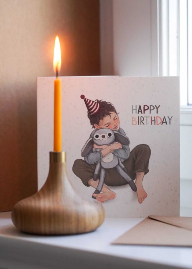 Kartka na urodziny dla chłopca - Happy Birthday Boy / Hi Little