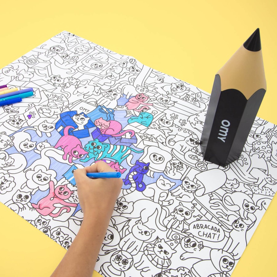 Organizer na długopisy - Czarny / OMY