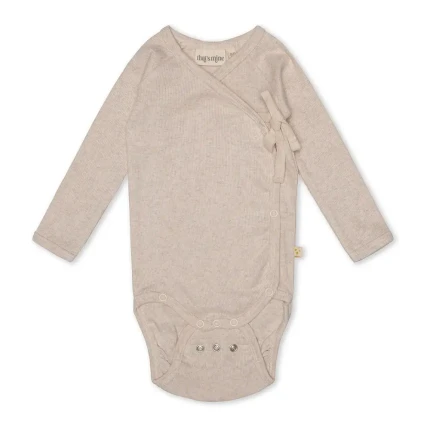 Body z wiązaniem Becca - light brown melange / That's mine