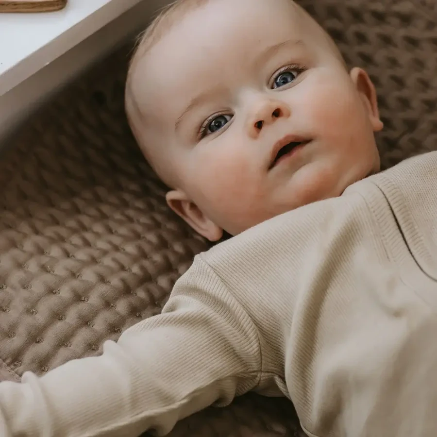 Pajacyk z suwakiem Cathia - light brown melange / That's Mine