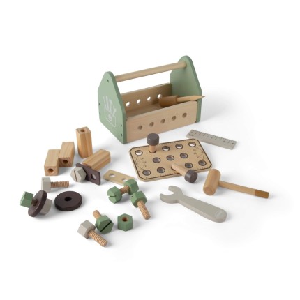 Drewniana skrzynka z narzędziami / Dantoy