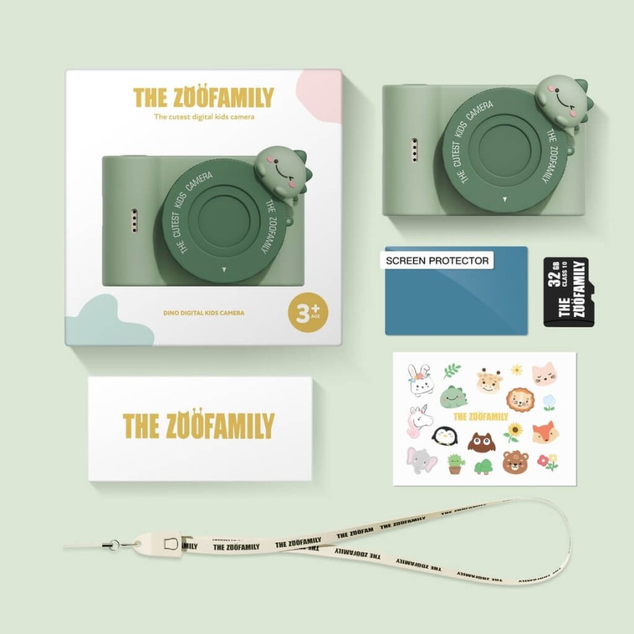 Aparat cyfrowy dla dzieci Urban Zoo - Dino Green / The Zoofamily