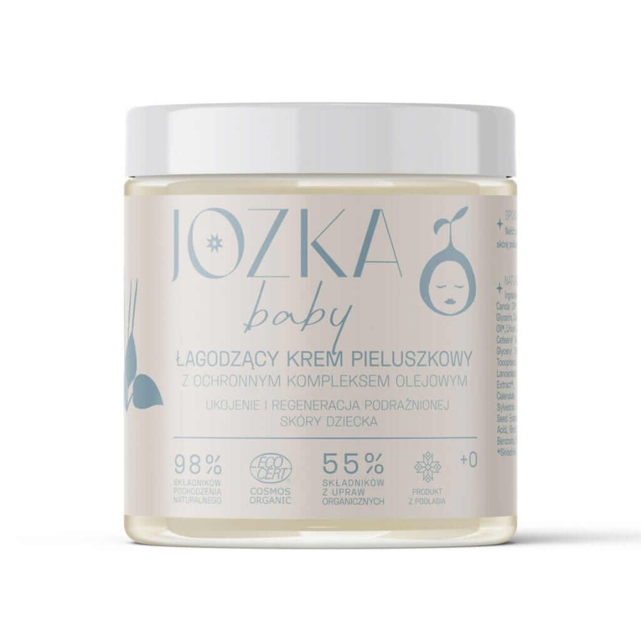 Łagodzący krem pieluszkowy z kompleksem olejowym, 125 ml / Jozka Baby