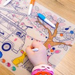 Zestaw do kolorowania z silikonową matą - Dream Van / Super Petit