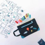 Zestaw do kolorowania z silikonową matą - Castle / Super Petit