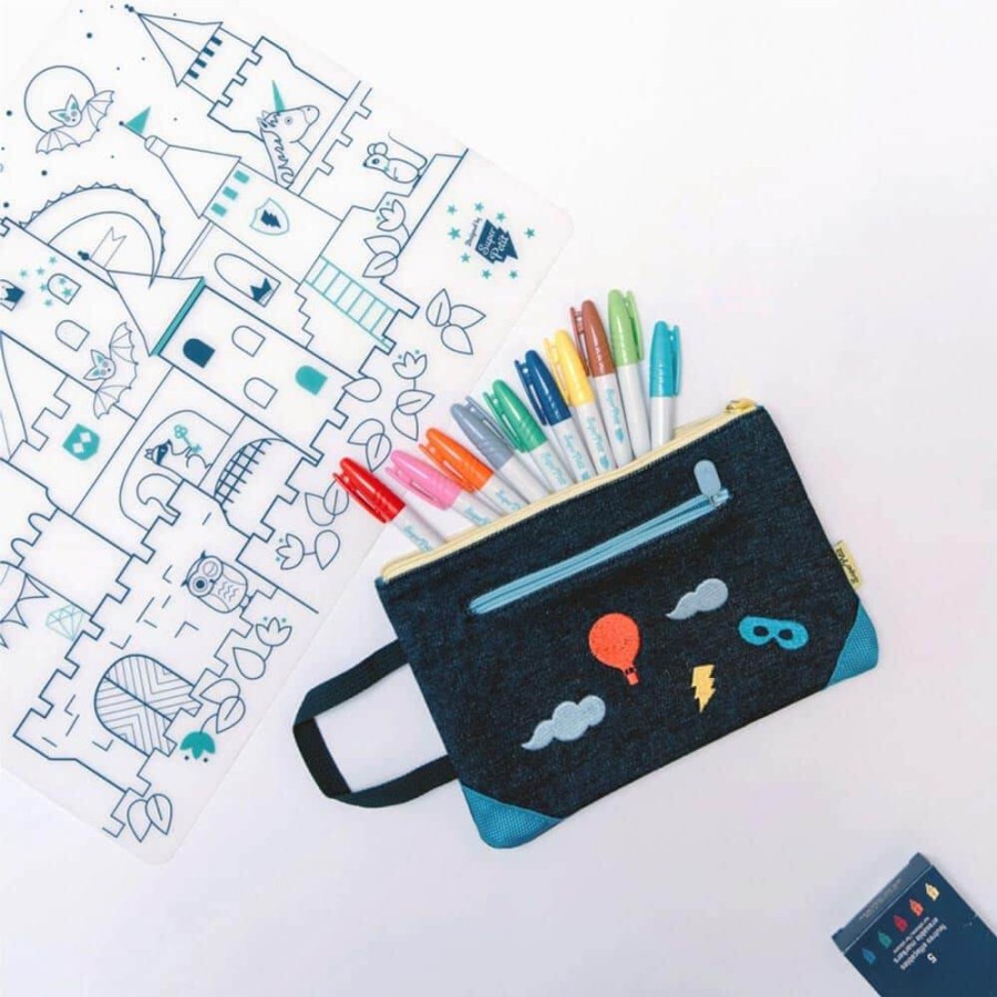 Zestaw do kolorowania z silikonową matą - Castle / Super Petit