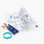 Zestaw do kolorowania z silikonową matą - Castle / Super Petit