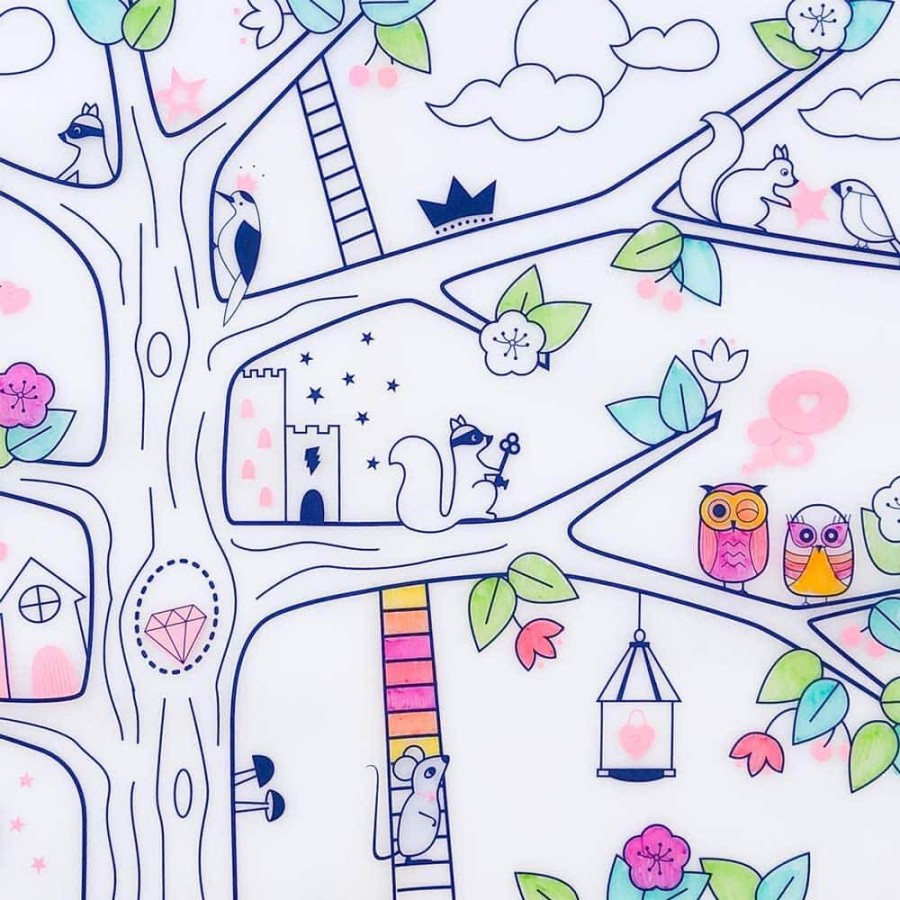 Zestaw do kolorowania z silikonową matą - Magic Tree / Super Petit