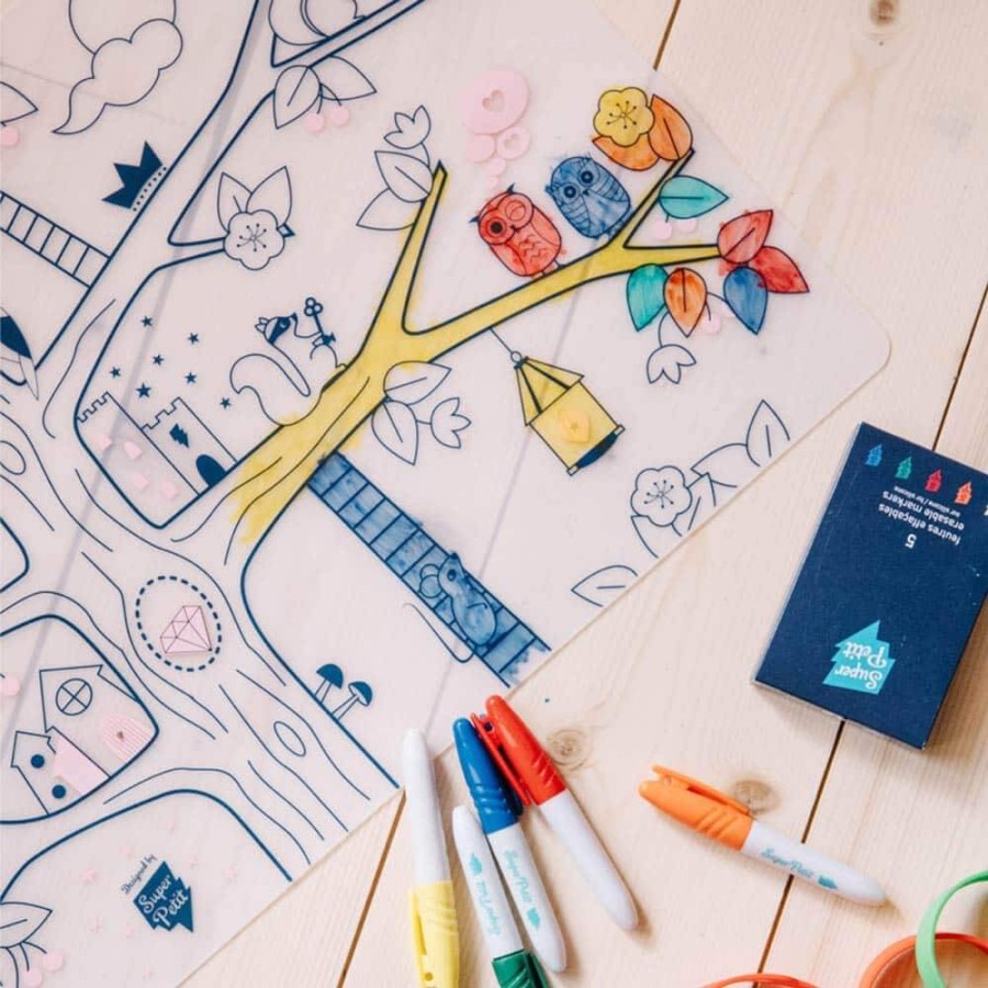 Zestaw do kolorowania z silikonową matą - Magic Tree / Super Petit