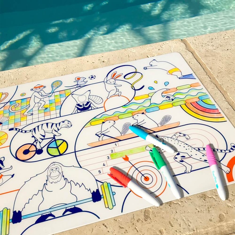 Zestaw do kolorowania z silikonową matą - Olympic Sport / Super Petit