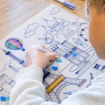 Zestaw do kolorowania z silikonową matą - Paris / Super Petit