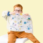 Zestaw do kolorowania z silikonową matą - Into Space / Super Petit