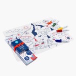 Zestaw do kolorowania z silikonową matą - Swiss Mountains / Super Petit