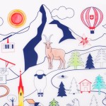 Zestaw do kolorowania z silikonową matą - Swiss Mountains / Super Petit