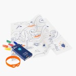 Zestaw do kolorowania z silikonową matą - Surf Party / Super Petit