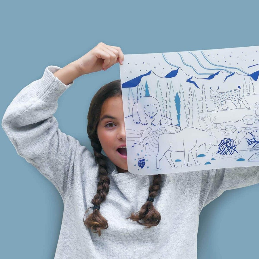 Zestaw do kolorowania z silikonową matą - Boreal Forest / Super Petit