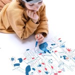 Zestaw do kolorowania z silikonową matą - Panda / Super Petit