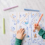 Zestaw do kolorowania z silikonową matą - The Numbers / Super Petit