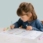 Zestaw do kolorowania z silikonową matą - The Numbers / Super Petit