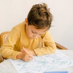 Zestaw do kolorowania z silikonową matą - My First World Map / Super Petit